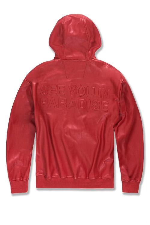 Leather see you in paradise hoodies